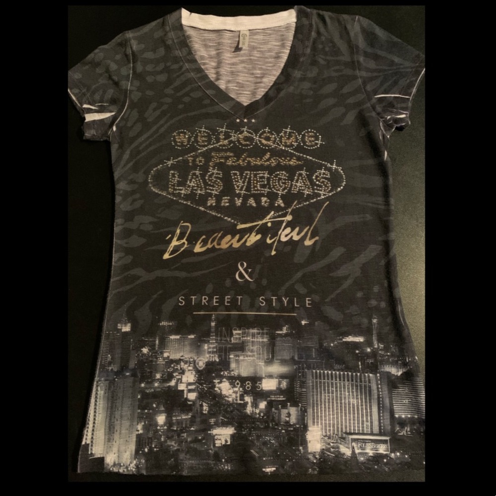 Las Vegas Rhinestone Top - Size Women’s XS